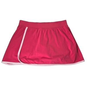 🎄 Adidas EUC athletic skirt skort shorts climalite Small coral pink white